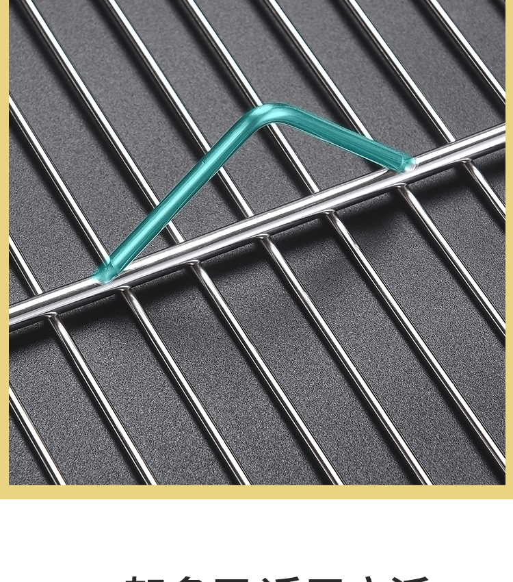 猪肉网架不锈钢双层置物架烘焙蛋糕冷却架肉档陈列架沥水烧烤网70404