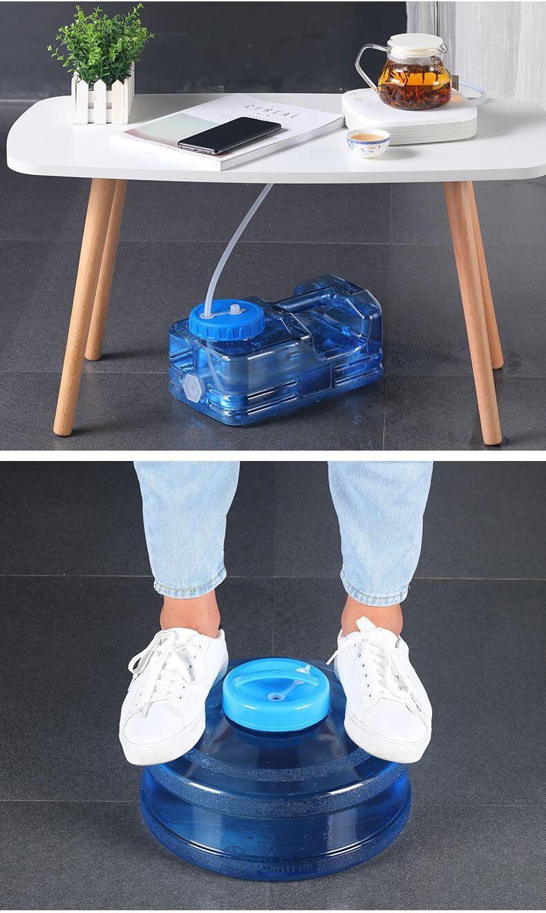 水桶窄高型家用储水桶超大水桶窄高型纯净盛水桶山泉空桶茶几专用55升