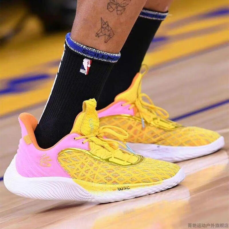 9代篮球鞋curry9纯原实战蓝粉柠檬黄实战无忧减震篮球鞋战靴 黑金