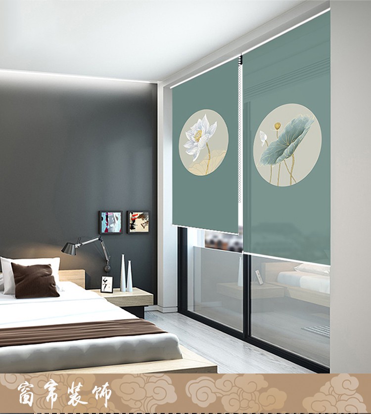 室茶室装饰屏风帘古典高贵a款50200厘米4卷帘请联系客服默认打孔安装