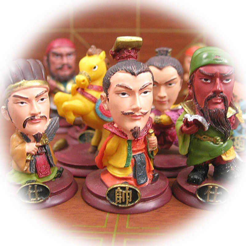 q版象棋 创意中国象棋 儿童卡通玩具游戏棋 三国q版人物立体象棋sn