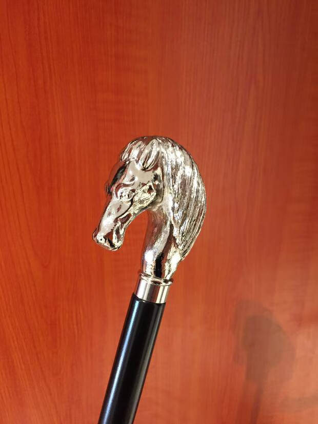 绅士手杖 贵族金拐棍影视剧文明棍银斯拐杖 镀金鹰头 镀金手柄【图片