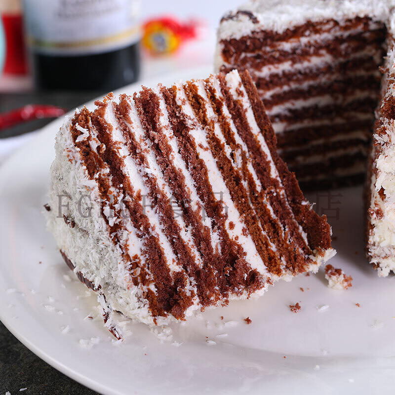 晨臻5折俄罗斯双山提拉米苏蛋糕蜂蜜奶油夹心2个早餐千层甜点1000g