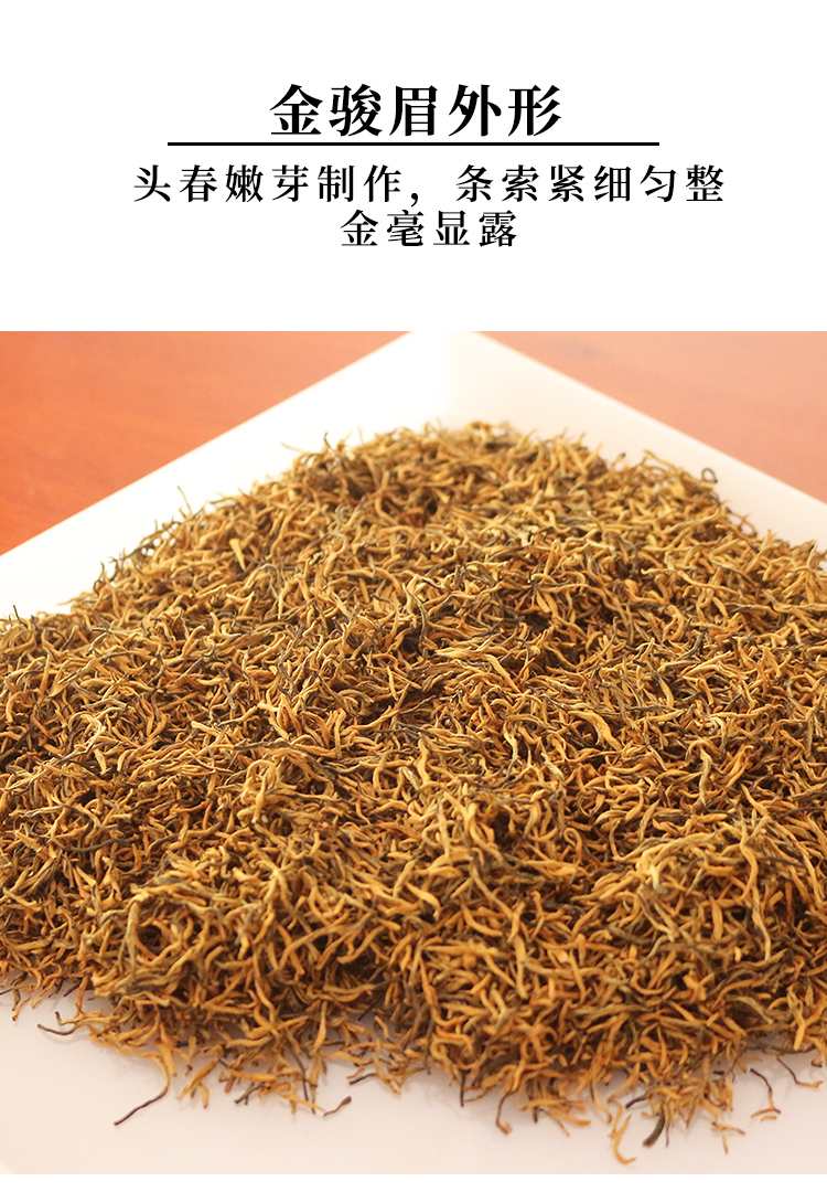 金駿眉紅茶250g濃香型新茶禮盒裝茶葉散裝頭春蜜香