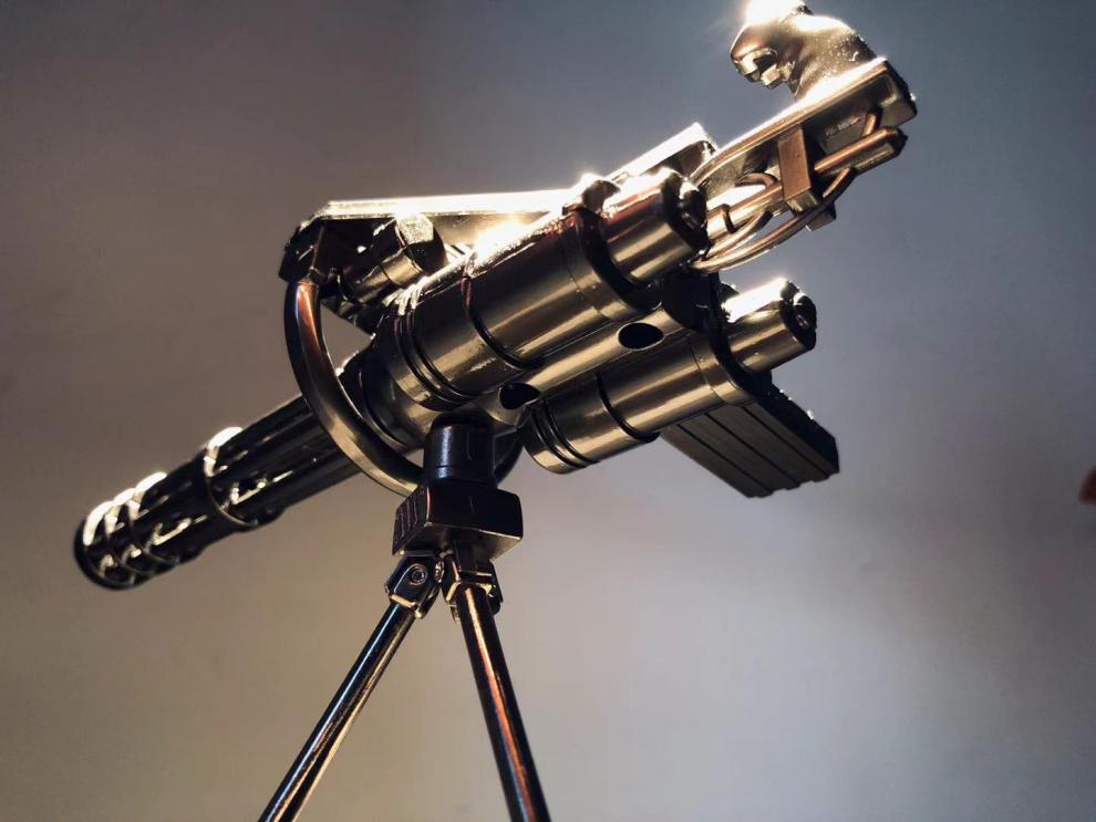 同款1:6加特林重机 捷克式zb26兵人配件抢二战炼狱修罗可用 加特林黑