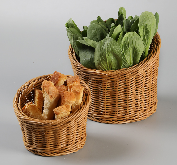 火锅专用菜筐创意小吃果盘仿藤编餐厅火锅点蔬菜篮生菜筐ktv薯条爆米