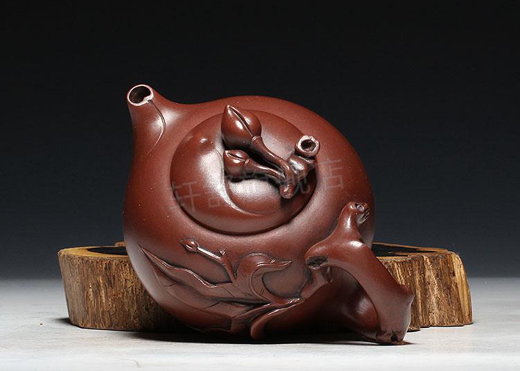 寿桃紫砂壶回流老紫砂壶时期紫砂一厂大师汪寅仙紫泥小品寿桃