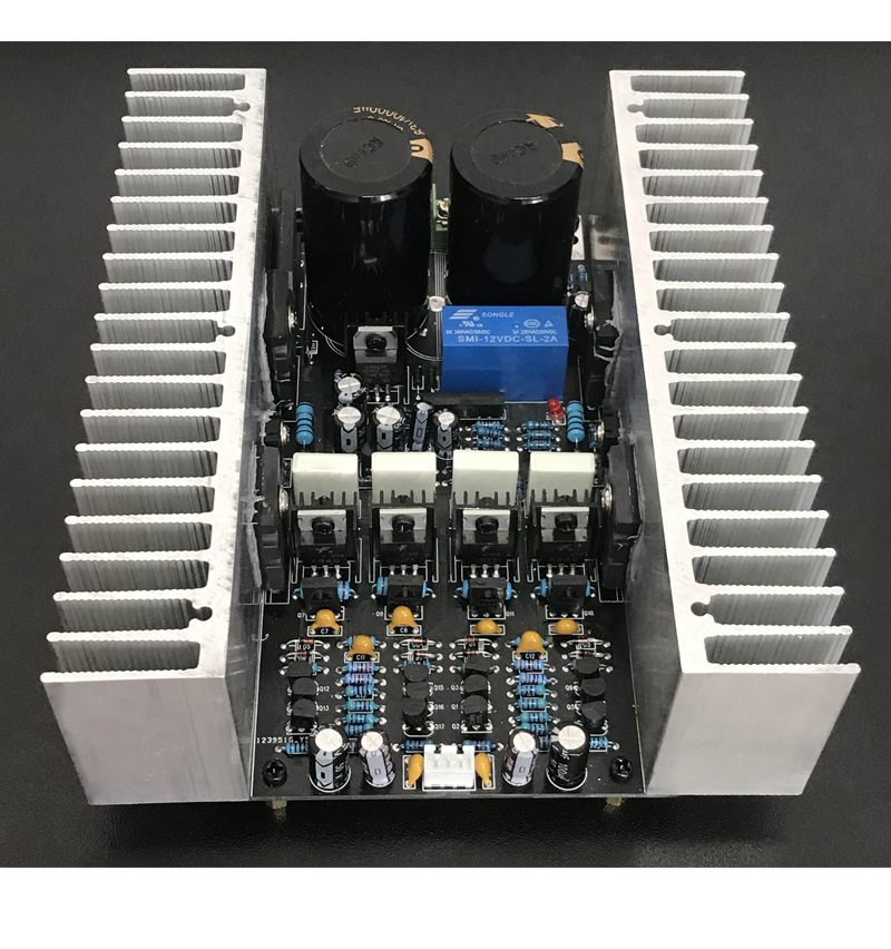 于发烧功放板大功率安森美对管hifi东芝5200双声道纯后级功放成品板
