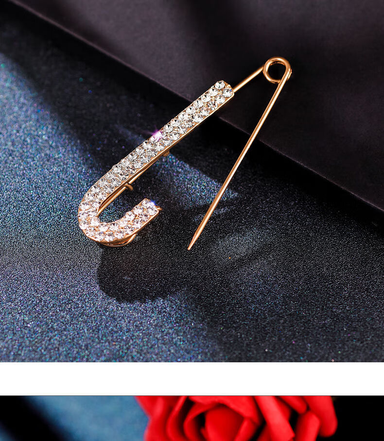 fazu法族防走光开衫胸针女精致简约时尚大别针韩国个性胸针外套大衣