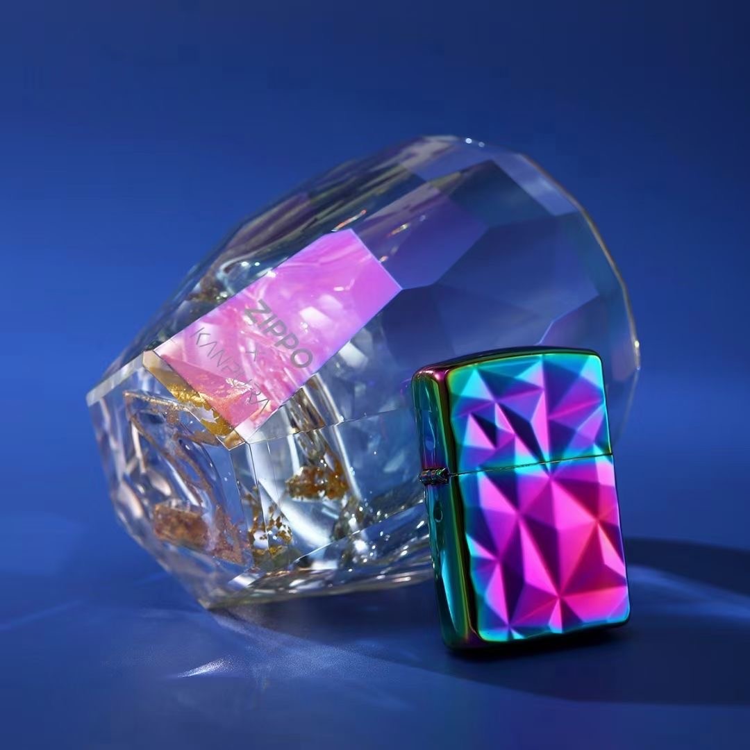 zippo打火机彩冰盔甲流光溢彩 捷克斯洛伐克水晶烈酒杯套装 流光溢彩