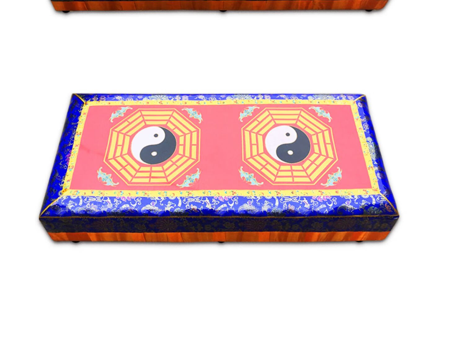 道家八卦拜垫家用早晚课磕头斜跪垫三人两人太极八卦蒲团5314三人拜垫