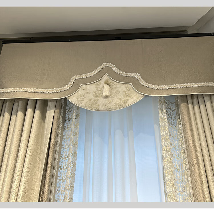 浙江绍兴柯桥窗帘全屋定制 法式轻奢遮光窗帘2022新款客厅欧美式ins风