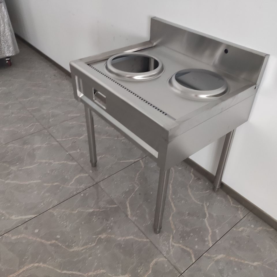 惠利得商用不锈钢节能燃气灶壳单双灶煤气猛火灶架子天然液化气组装