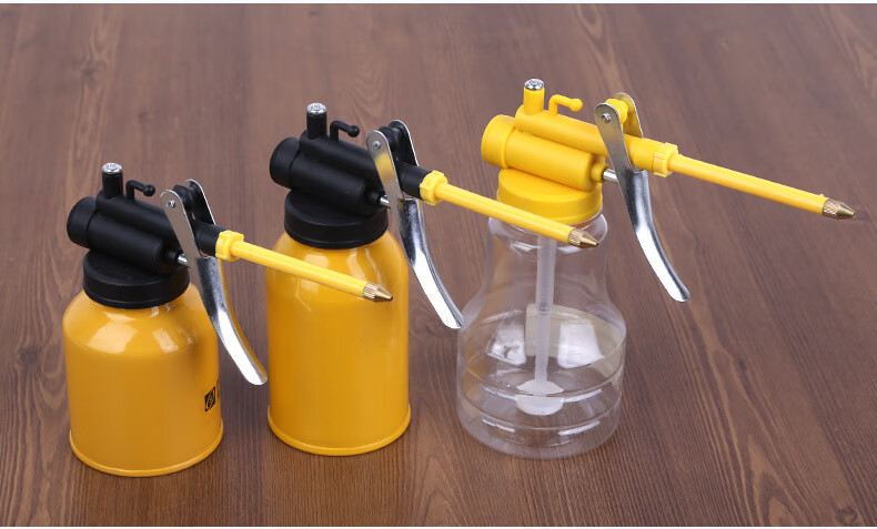 多功能高压机油枪设备保养摩托车自行车链条上油螺丝润滑油壶油壶透明