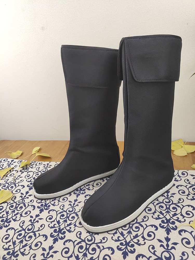 古装cos汉服靴男古装内增高鞋百搭靴子cos汉服皂靴男女婚鞋官兵靴演出