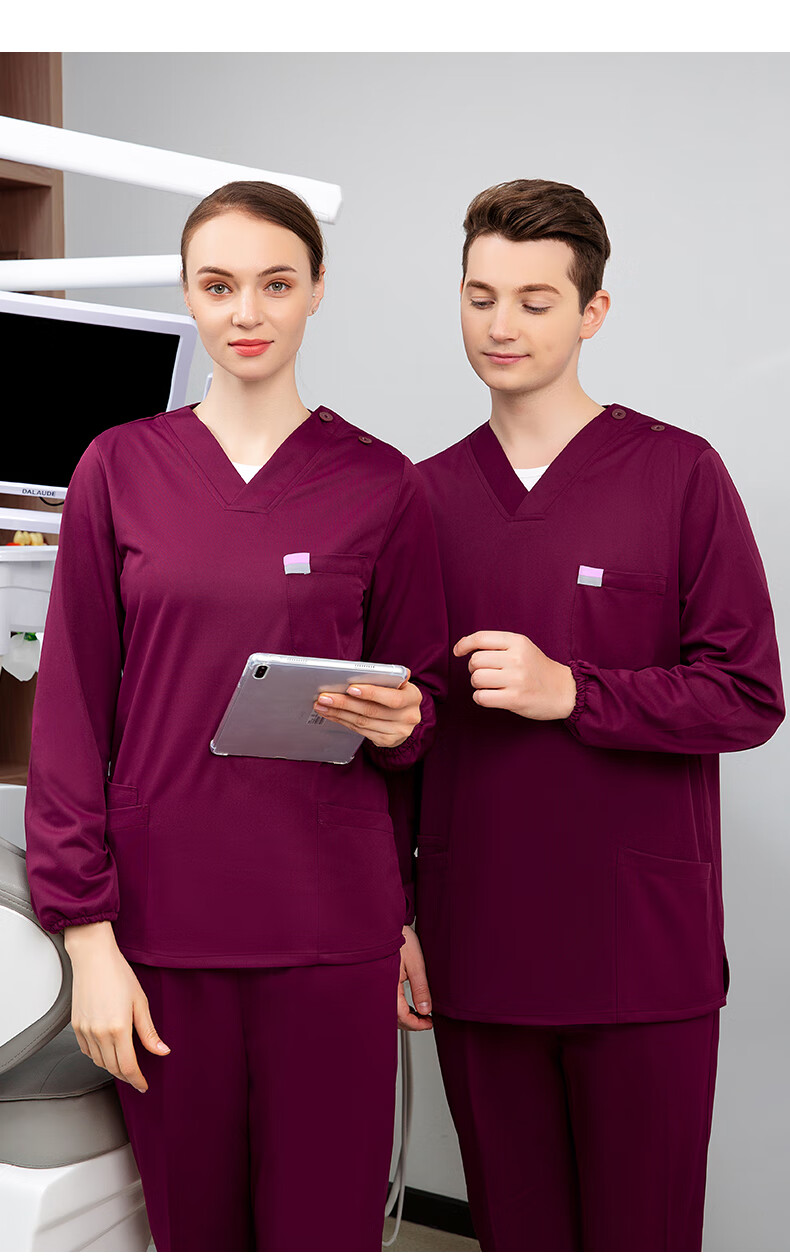 洗手衣医生手术室刷手衣服口腔科牙诊所宠物医院护士工作服 女 高端