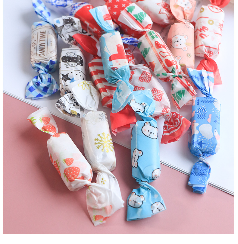 牛轧糖包装纸小清新糖果包装糖纸手工自制牛扎糖diy材料食品糖纸 北熊