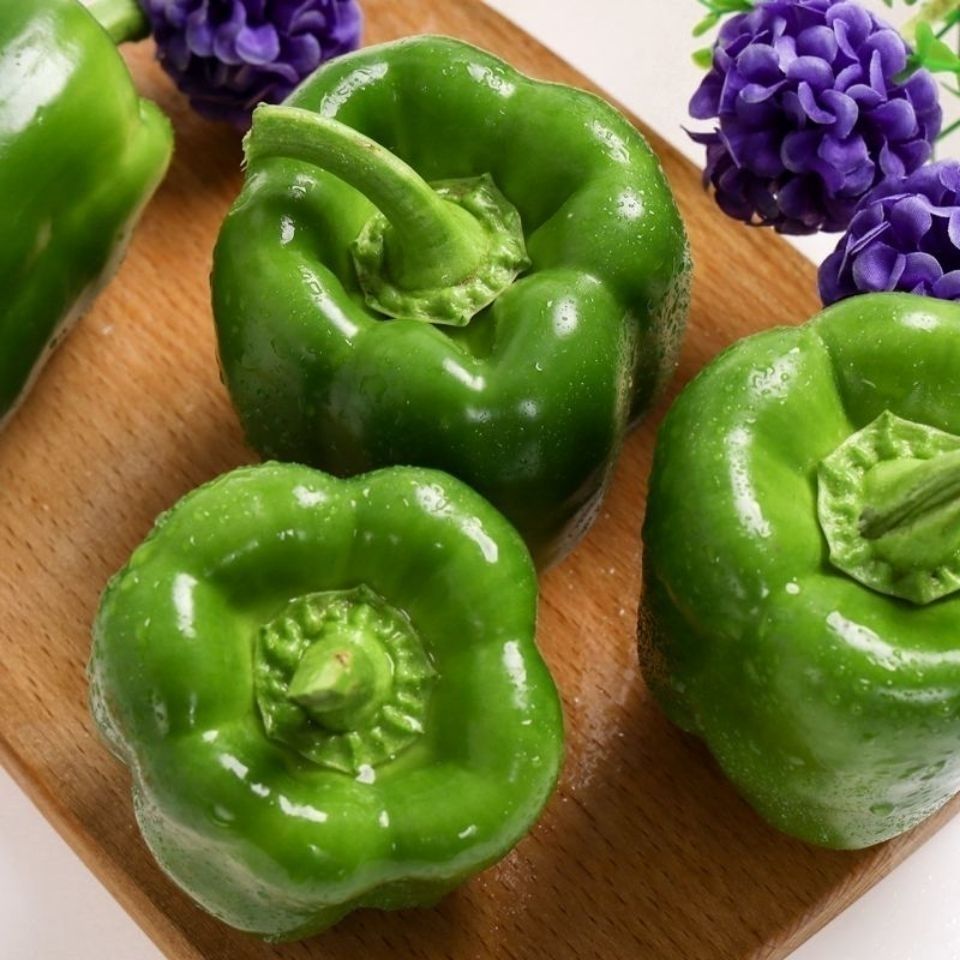 晨臻 现摘东北甜椒团椒灯笼椒辣椒农家自种 3斤精品手挑太空椒 裂果不