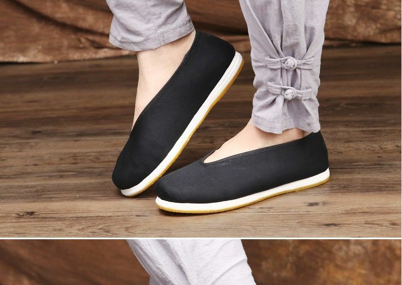 道士鞋布鞋男居士鞋老北京布鞋男士老北京布鞋圆口手工千层底纳底老头