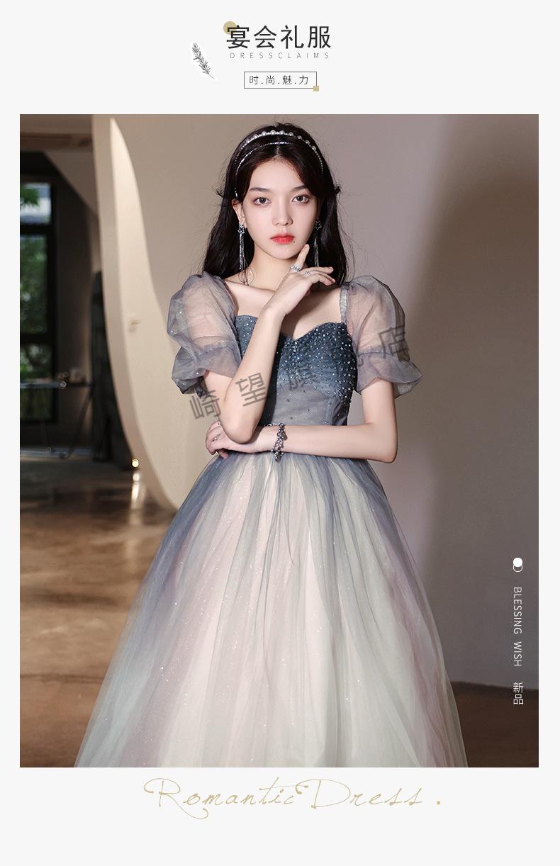 橦华礼服女学生晚礼服年会晚女新款季法式仙气艺考声乐人2021新款时尚