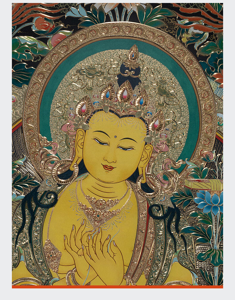 铜雕画《唐卡黑金款五方文殊菩萨》限售33幅 壁画【图片 价格 品牌