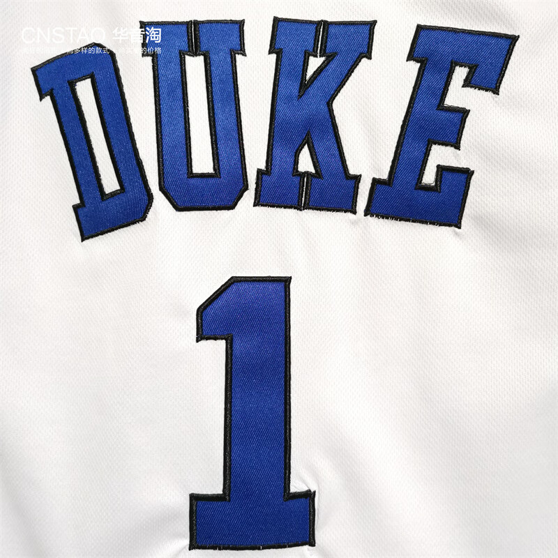 ncaa 杜克大学1号球衣 篮球服背心男个性衣服单件白色蓝色黑色疯三