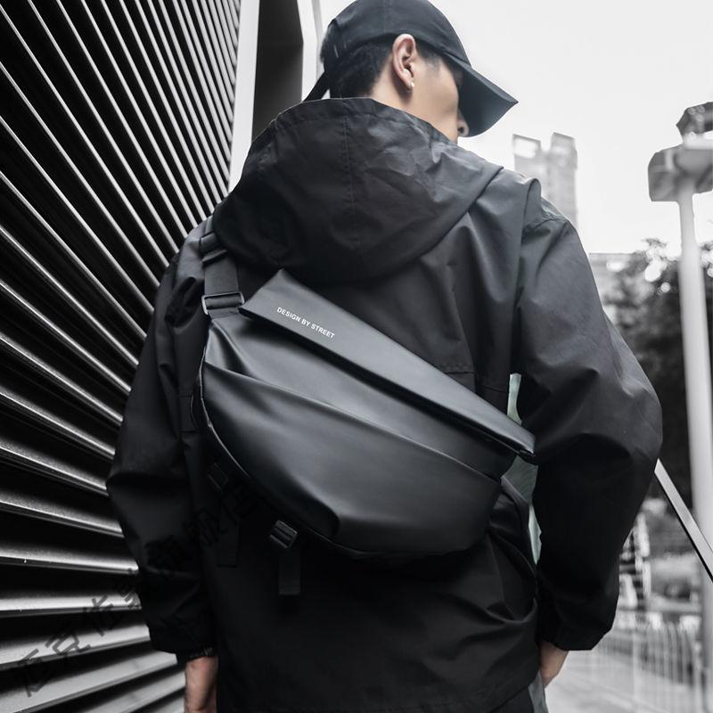 仓梵机能邮差包男潮牌包包书包骑行运动单肩包旅行背包工装功能斜挎包