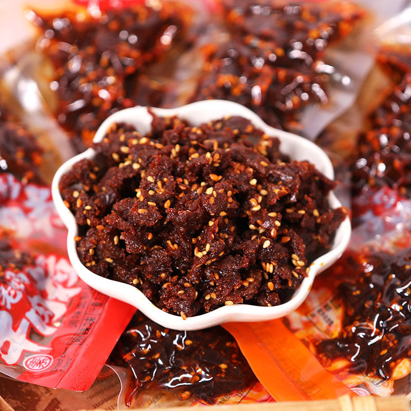 素牛肉粒辣条8090回忆小包装儿时网红零食香麻辣小吃 【250g2f半斤】