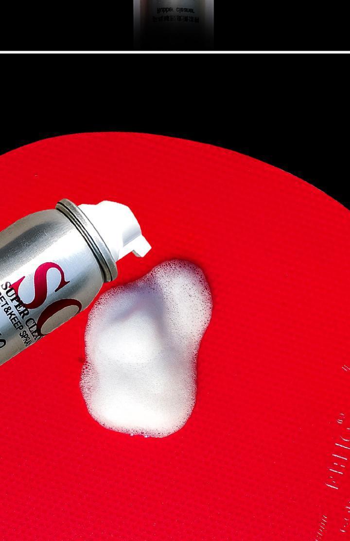 阳光100ml泡沫型乒乓球拍胶皮增粘剂清洗剂清洁液增粘清洁剂阳光泡沫