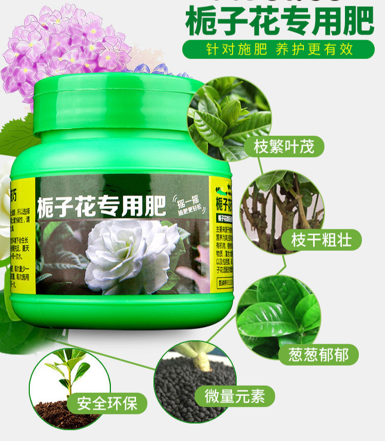 栀子花肥料专用肥酸性防黄叶营养液开花肥绿叶盆栽植物园艺肥栀子花