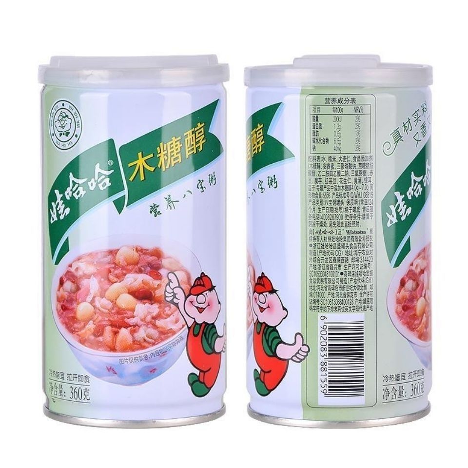 娃哈哈木糖醇八宝粥360g*12罐新日期整箱,营养代餐.