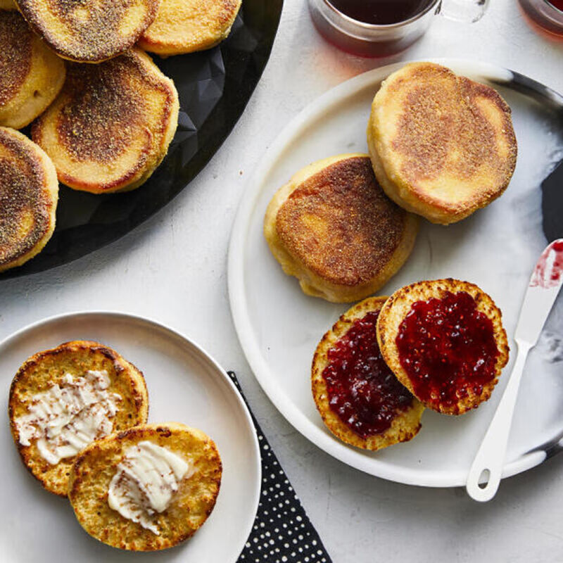 曼可顿(mankattan)英式麦芬全麦松饼麦满分面包胚汉堡胚早餐零食 2包