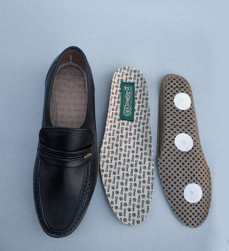 日本健康鞋男鞋健康牌真皮鞋品质定制款 黑色(超值) 40码(250)【图片 