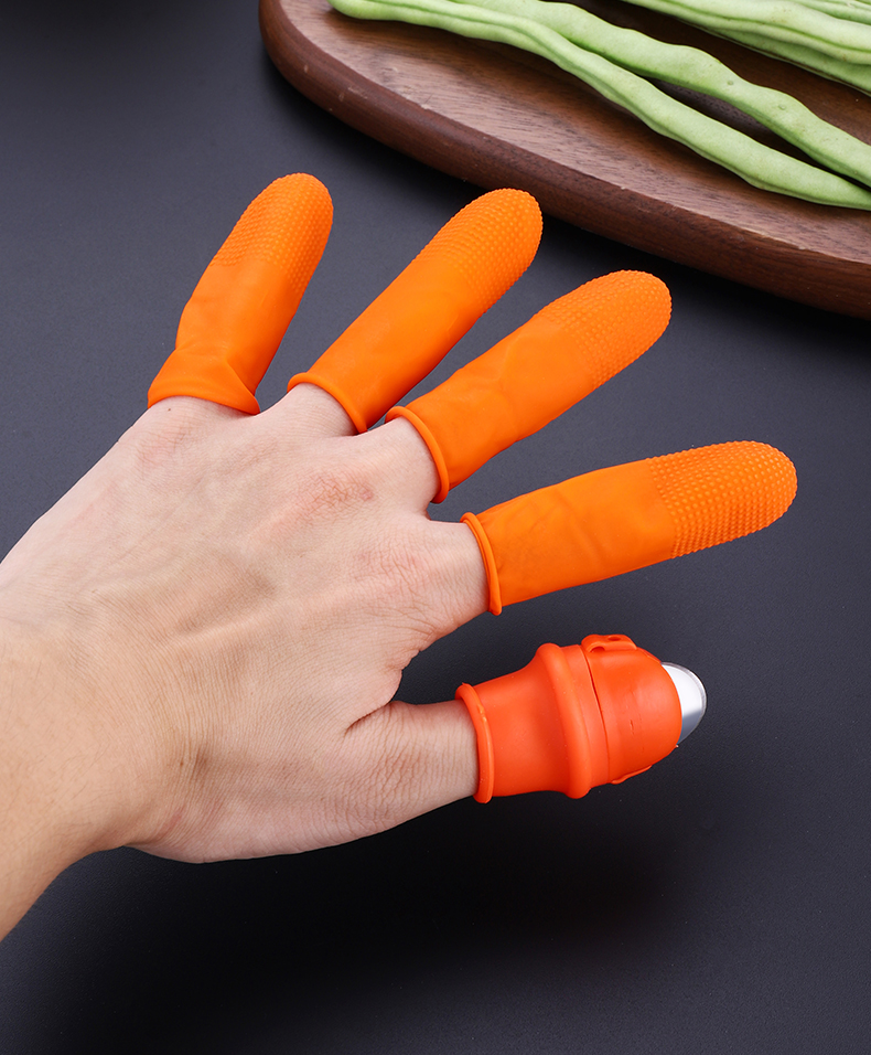 拇指择菜神器摘茶叶摘菜摘花椒指套厨房剥菜掐菜豆手指套保护套 小号