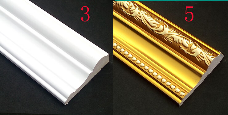 实心pvc塑料装饰线条门套线墙纸压边收边框条背景墙包边包边线条 1 6