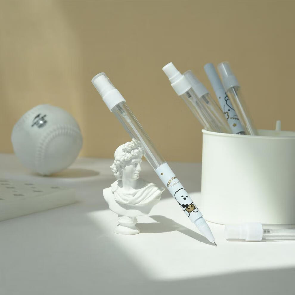 鑫座水果喷雾笔中性笔多功能学生酒精灌装式喷水雾签字水性笔 10035