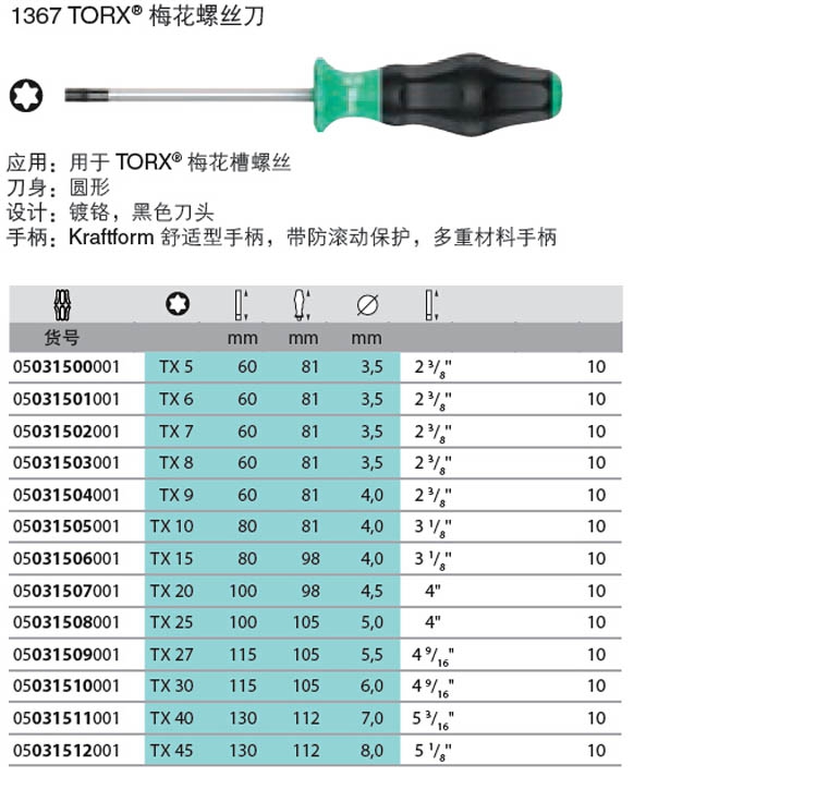 定制适用梅花螺丝刀1367 t5 t6 t7 t8 t9 t10 t15 t20 25 t8x60mm
