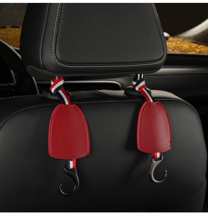 适用于汽车用挂钩隐藏式车载挂钩车内多功能座椅背挂钩车内用品翻毛皮
