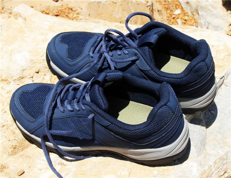 鞋 深蓝运动鞋男跑步鞋徒步低帮劳保工作鞋耐磨胶鞋地勤鞋 3514厂生产