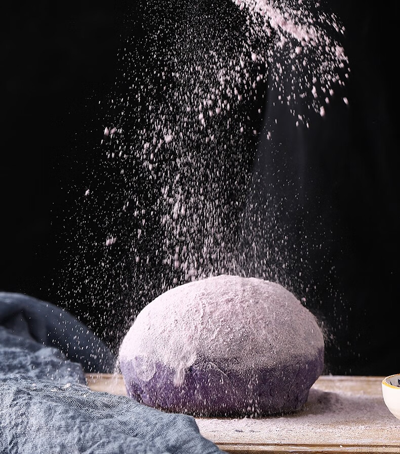 紫薯面粉蒸馒头专用无添加家用杂粮低筋自发面粉辅食烘焙家用1kg紫薯