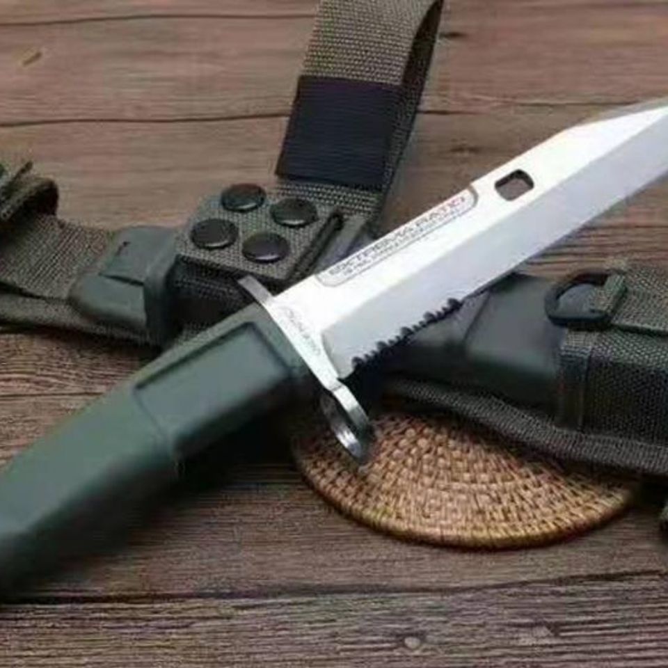 匕手特种 支点直刀户外野营便携手工具水果刀 黑柄白刃【图片 价格