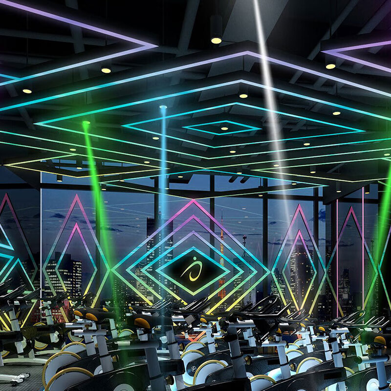 线型灯家用声控led灯带酒吧ktv动感单车幻彩灯条全彩像素可编程12v