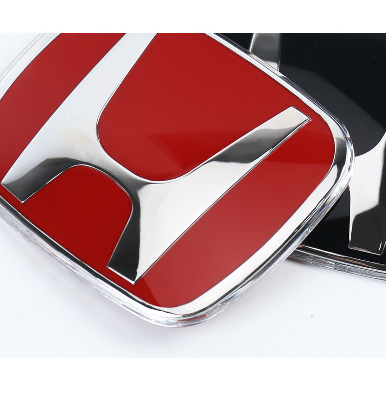 红标黑标前后红色车标贴方向盘全套标志改装爆改 十代思域【前后车标