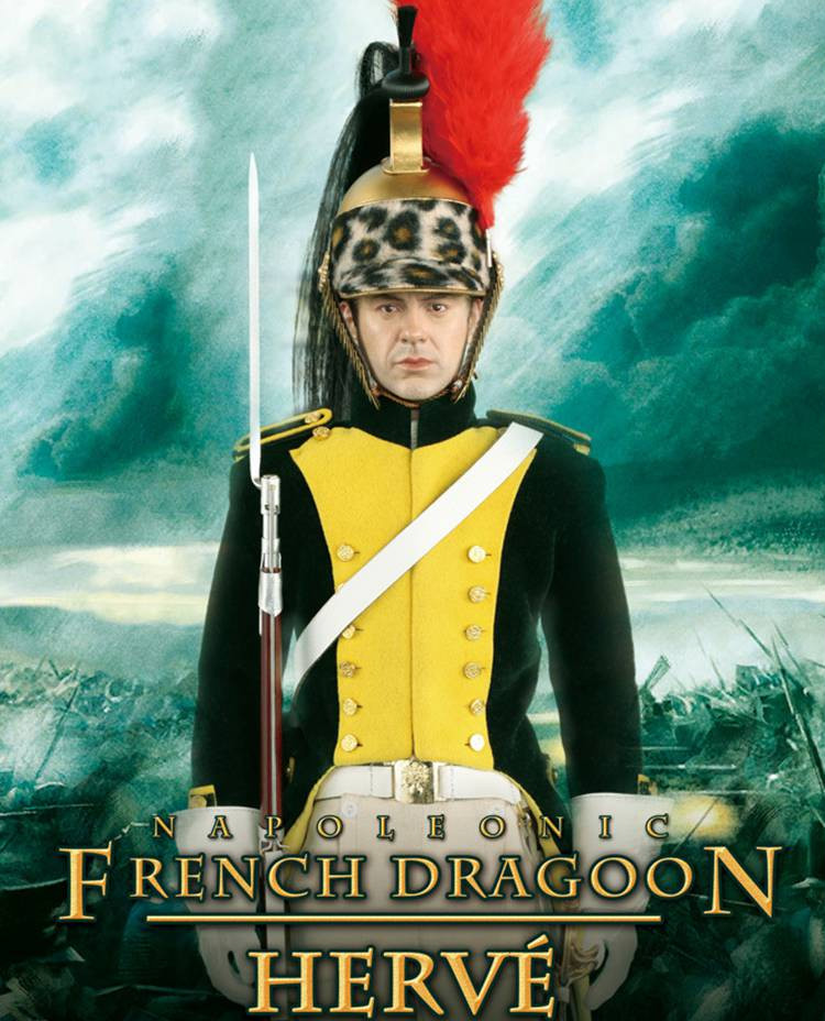 16兵人模型经典法兰西拿破仑系列法军龙骑兵老货