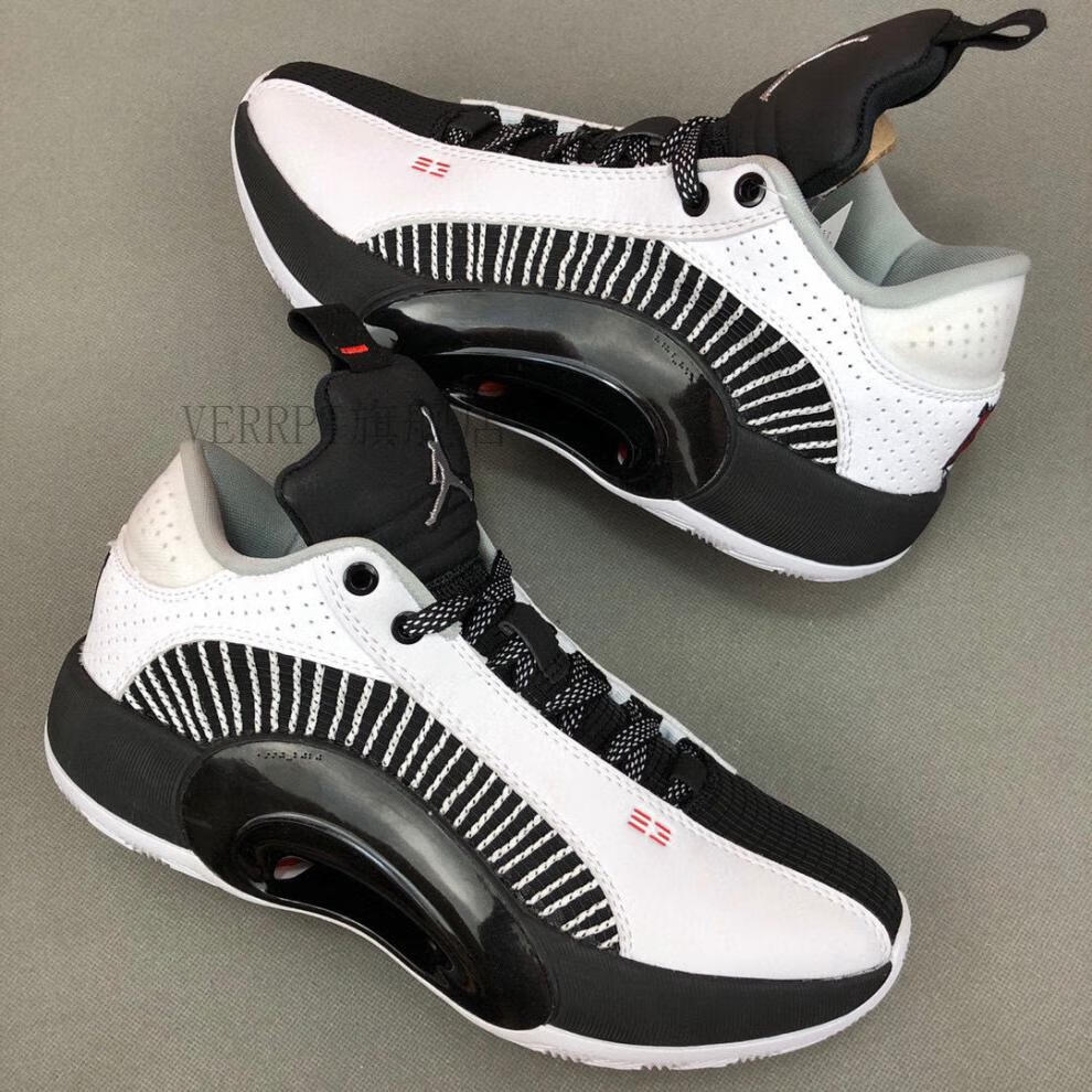 【官方旗舰店】新款aj35乔35黑白黑白低帮实战篮球鞋cw2459-101 旗舰