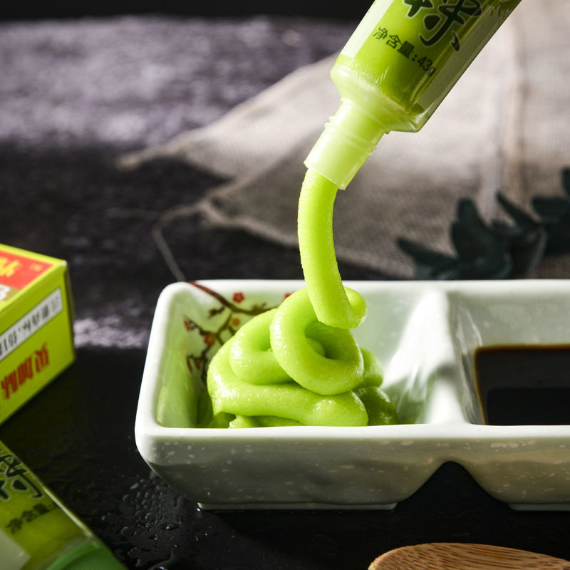 芥末酱43g海鲜三文鱼寿司芥辣酱调料辣根青芥辣够呛够辣芥末膏芥末1支