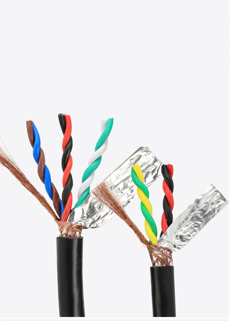 纯铜国标双绞屏蔽线rvsp2468芯485通讯信号线缆rvvsp05115双绞rvsp205