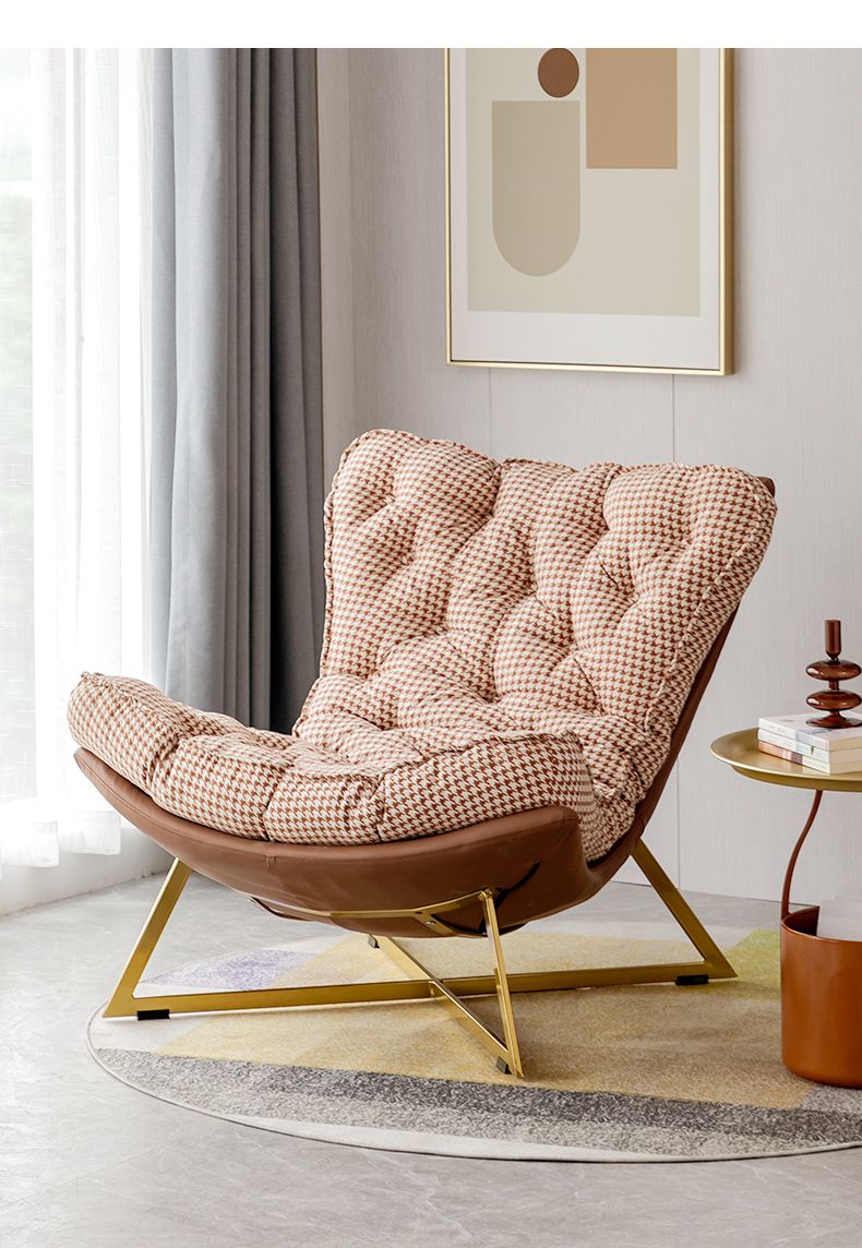 蛋壳椅北欧单人极简皮沙发椅轻奢家用客厅阳台休闲网红蛋壳懒人沙发