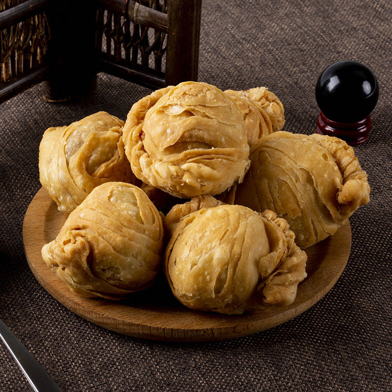 陕西蒲城特产传统手工酥饺礼品零食特色小吃炸酥饺礼盒装甜糕点1盒
