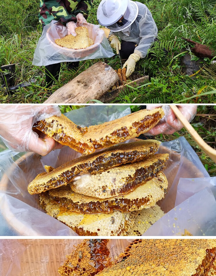 5折蜂蜜纯正土蜂蜜农家自产百花蜜木桶蜜成熟结晶蜜2斤2斤液体木桶土